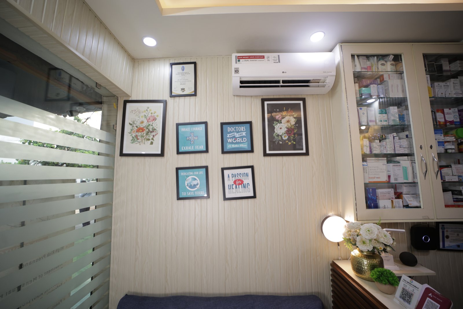 Consultation room at Dr Dang's Clinic, Dehradun